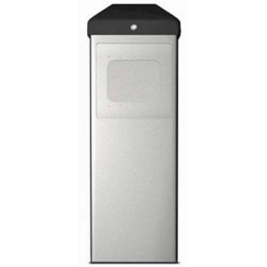 10BOLLARDSLV – Push Plate Bollard, Powder Coated Carbon Steel, Accomodates 4.5″ And 4.75″square And 4.5″ Round And Vestibule Plate, Silver (List 340.00)