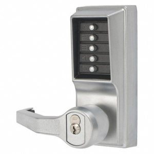 LL1021M-26D-41 – Cylindrical Lever Lock, Combination Entry, Key Override, 2-3/4″ Backset, 1/2″ Throw Latch, Medeco/Yale/ASSA/Abloy LFIC Prep, Less Core, Satin Chrome (List 684.00)