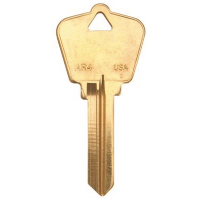 AR4-BR 34 – Key Blank, Cylinder, 6-Pin, Brass, 34 Price Group, For Arrow