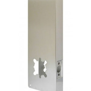14-S-2-CW – Wrap Around Plate, 22 Gauge Stainless Steel, 5 In. By 14 In., 2-1/8 In. Hole For Converting From Simplex 1000 Or Alarm Lock To Cylindrical Lever Lock, For 1-3/4 In. Door With 2-3/4 In. Backset, Satin Stainless Steel (List 47.70)