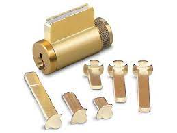 15995SC-04-KD – Combination Knob/Deadbolt Cylinder, 5-Pin, Schlage C Keyway, Keyed Different, Satin Brass (List 13.20)