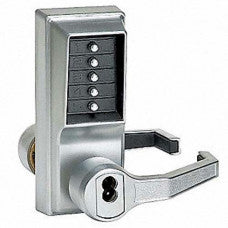 LR1021C-26D-41 – Cylindrical Lever Lock, Combination Entry, Key Override, 2-3/4″ Backset, 1/2″ Throw Latch, Corbin Russwin 6-Pin LFIC Prep, Less Core, Satin Chrome (List 684.00)