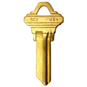 SC1-BR 34 – Cylinder Lock Key Blank, 5-Pin, Natural Brass, 34 Price Group, For Schlage