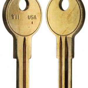 Y11-BR 34 - Cylinder Lock Key Blank, Natural Brass, 34 Price Group, For Yale